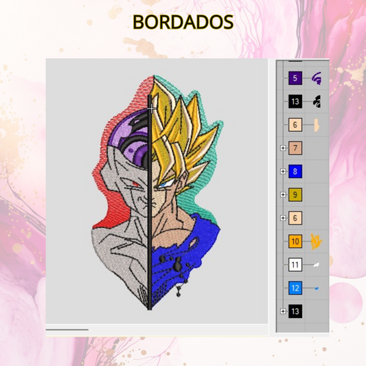 Diseño bordado digital,