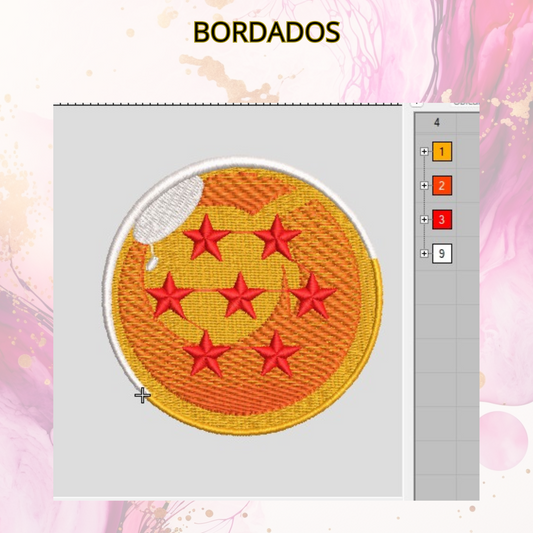 Diseño bordado digital,