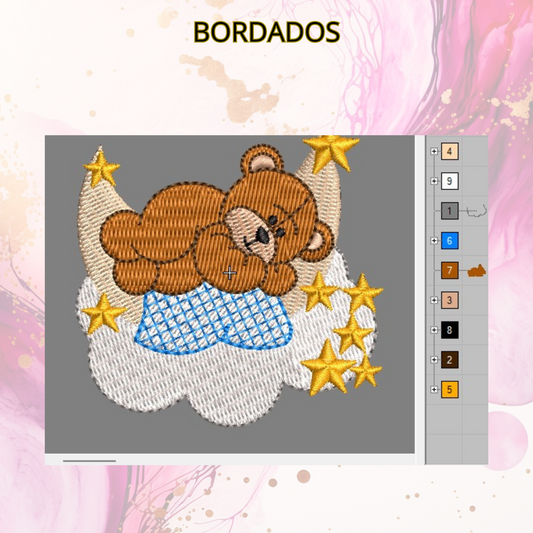 Diseño bordado digital,
