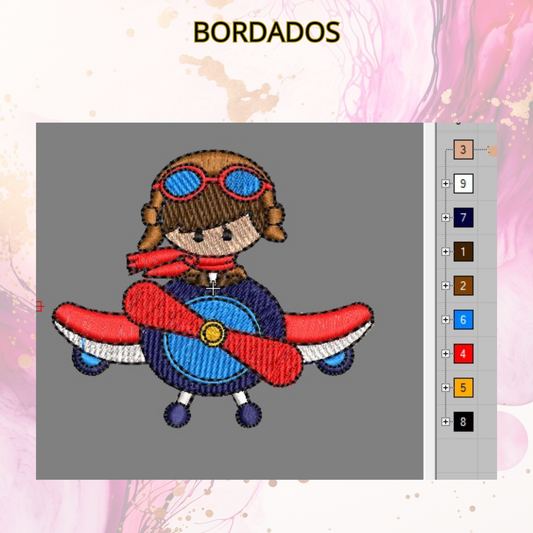 Diseño bordado digital,