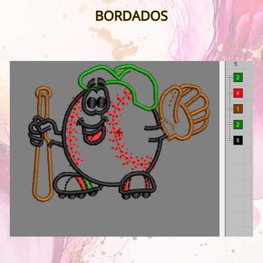 Diseño bordado digital,