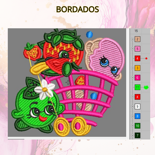Diseño bordado digital,