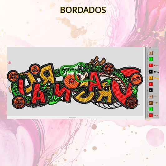 Diseño bordado digital,