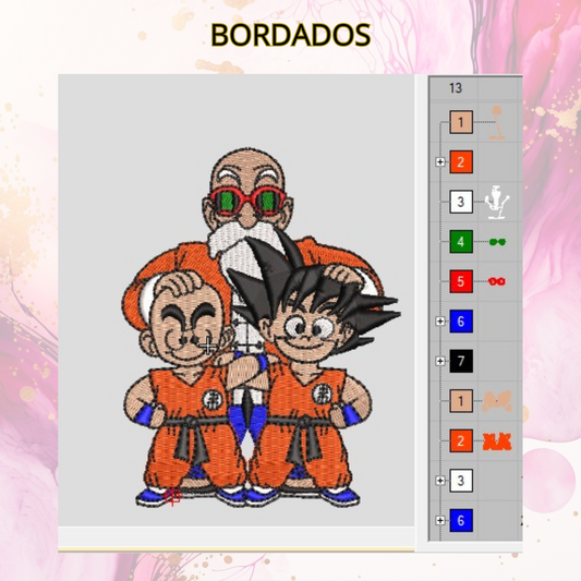Diseño bordado digital,