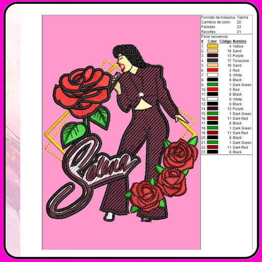 Diseño bordado digital,