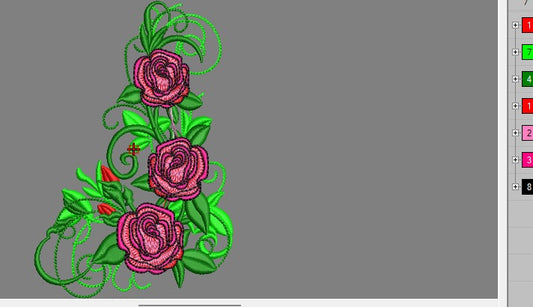 Diseño bordado digital,